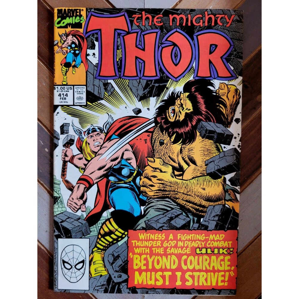 Thor #414 FN (Marvel 1990) Hercules & Battle vs. Ulik! Ron Frenz & Joe Sinnott!